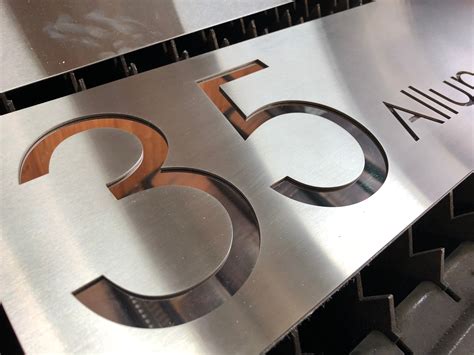 metal laser cut house signs|stainless steel laser cut signs.